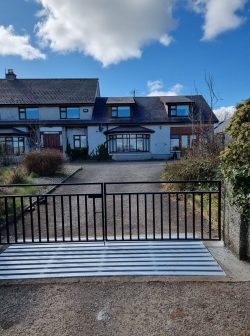 steel reinforced fabricated gate front garden