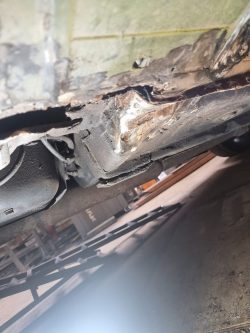 rust holes in body of mitsubishi lancer repair welding work