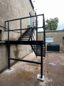 steel fabricated and welding stairwell stair way stairs by panda-engineering in Coleraine