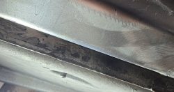 rust hole in body of ford fiesta repair welding work